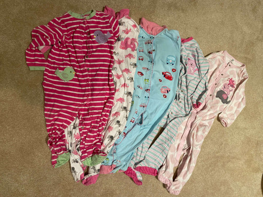 Pekkle Infant Sleepers (5 total!), Kids 24 Month (18-24M)