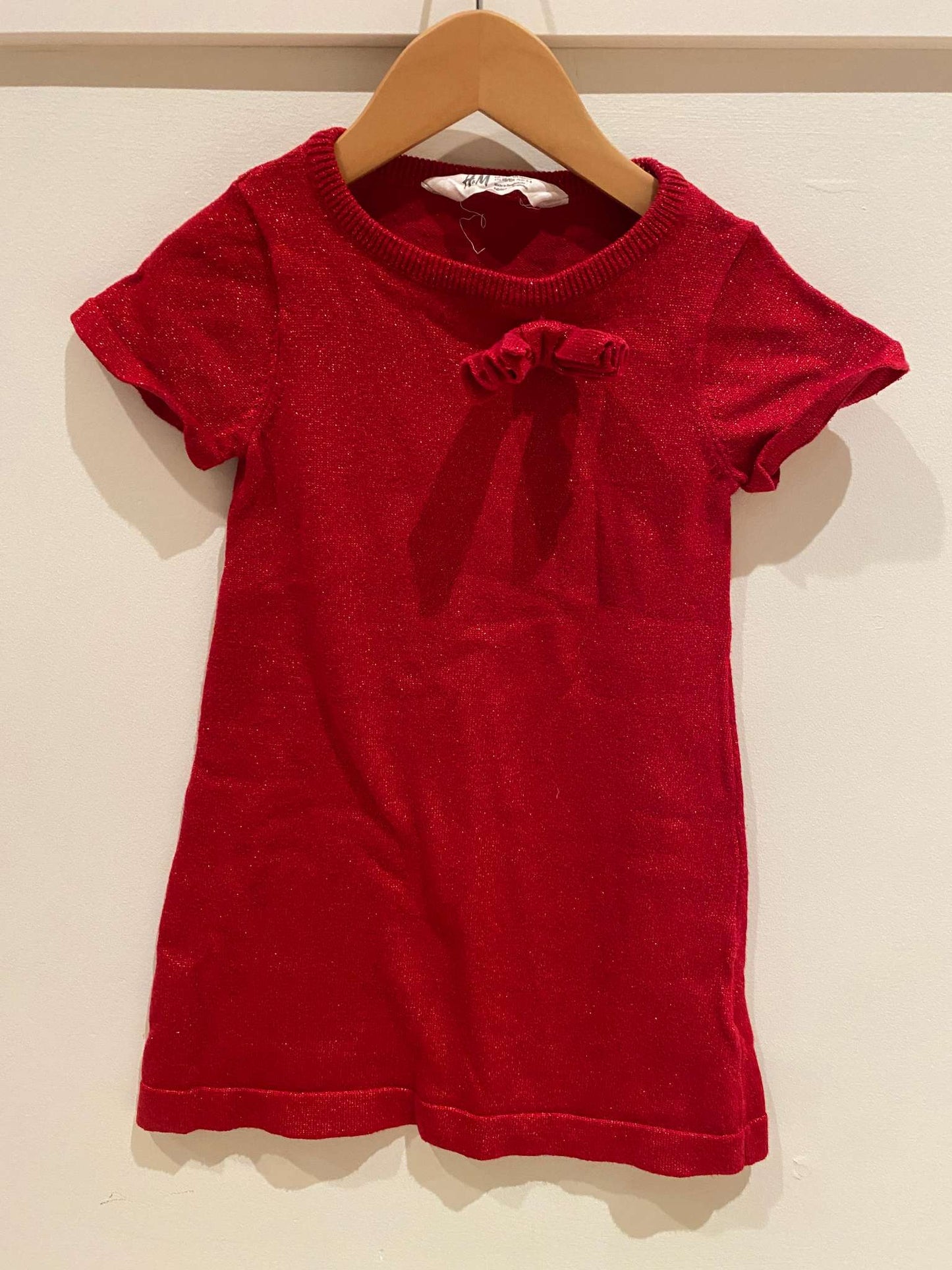 H&M: Sparkly Red Dress 2-4yrs, Kids 2T