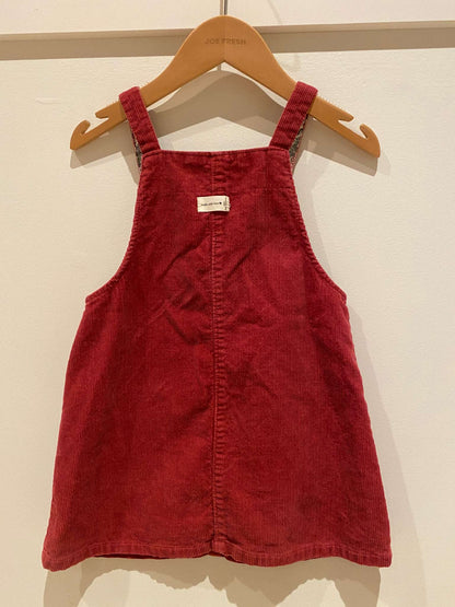 ZARA baby collection: Red Overall Style dress, Kids 2T