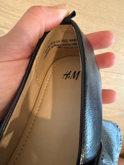H&M Black Ballerina Flats, Size 11 Toddler, Shoes 11 (Toddler:2-4yr)