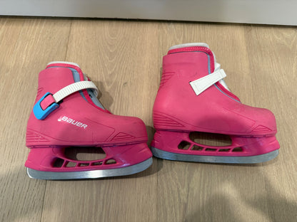Pink Bauer Li'l Champ Skates Size 10/11, Shoes 10 (Toddler:2-4yr)
