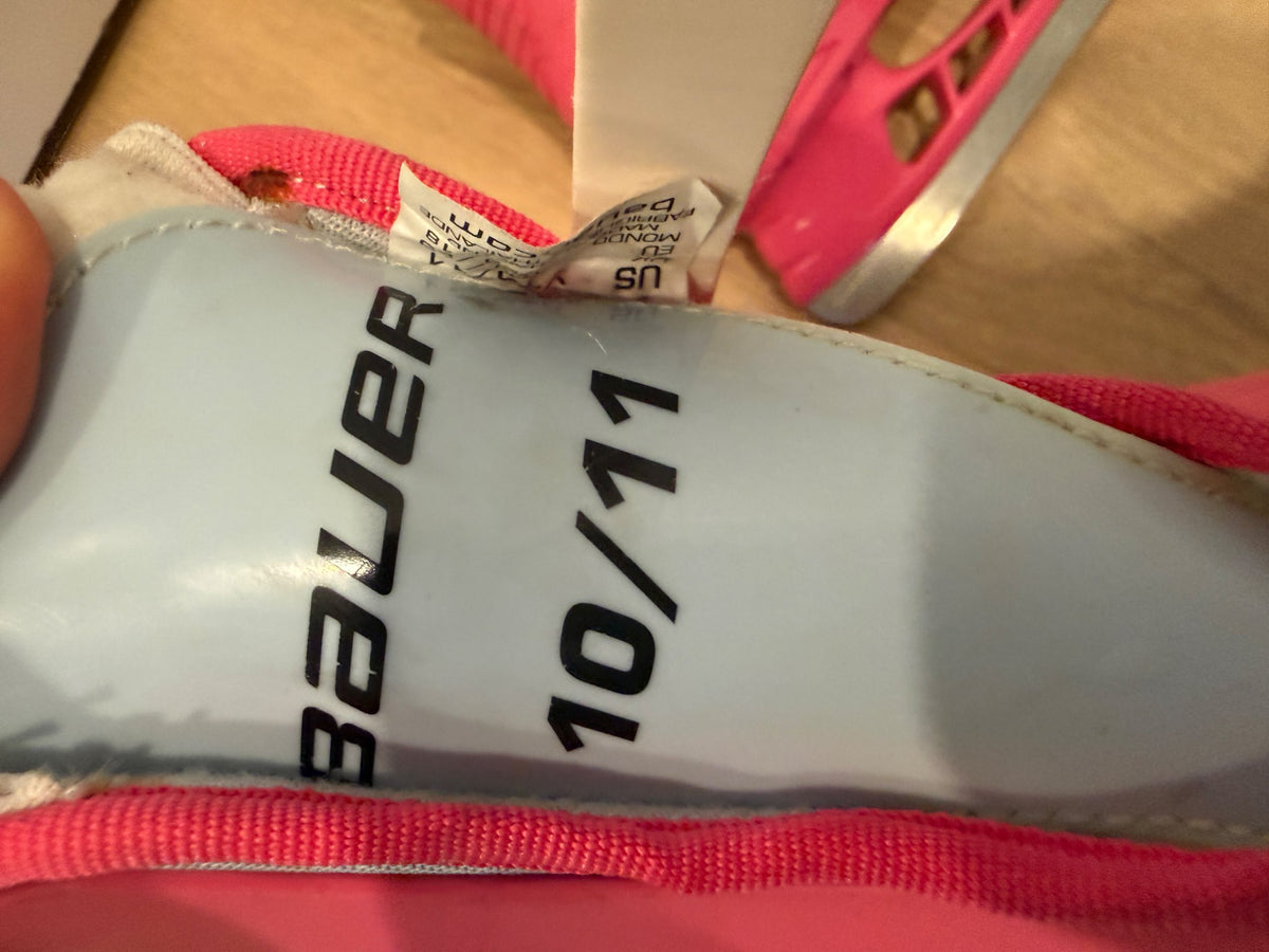 Pink Bauer Li'l Champ Skates Size 10/11, Shoes 10 (Toddler:2-4yr)