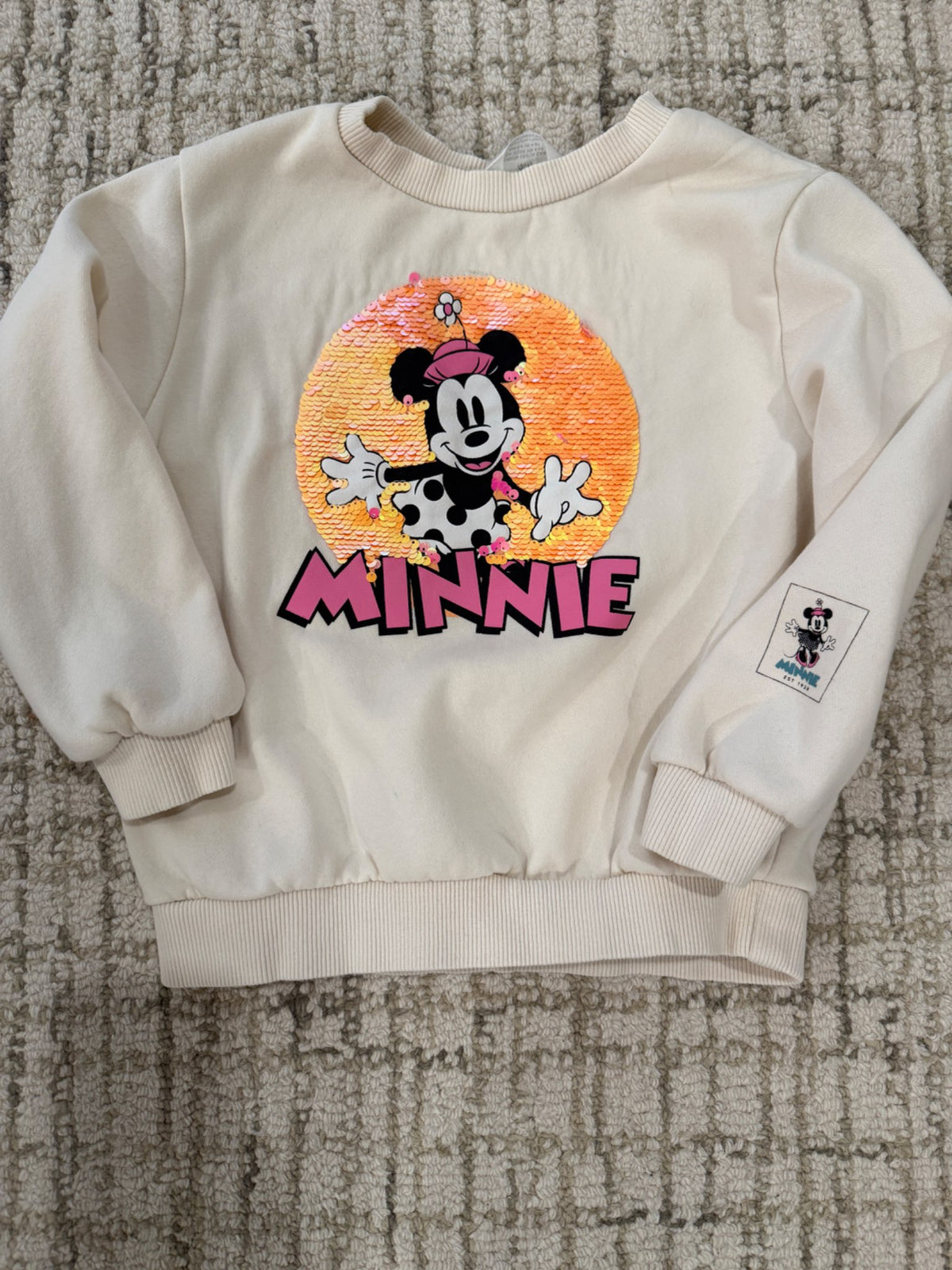Minnie Mouse Pullover Sweater, 5T/6, Kids 5/5T