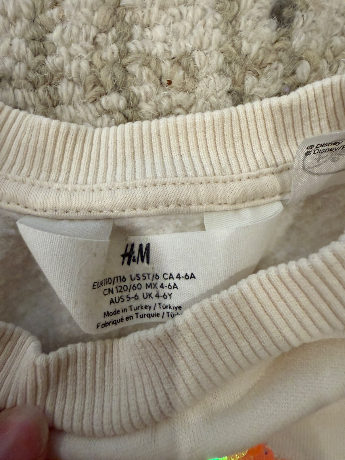 Minnie Mouse Pullover Sweater, 5T/6, Kids 5/5T