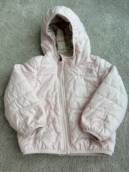 North Face Reversible Pink Puffy Jacket (12 month), Kids 12 Month (9-12M)