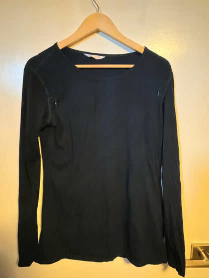 Long-sleeve Athletic Nursing Shirts (Set of 2) (Size S), Maternity S (4-6)