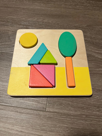 Double Sided Sunny Day Wooden Lovevery Puzzle