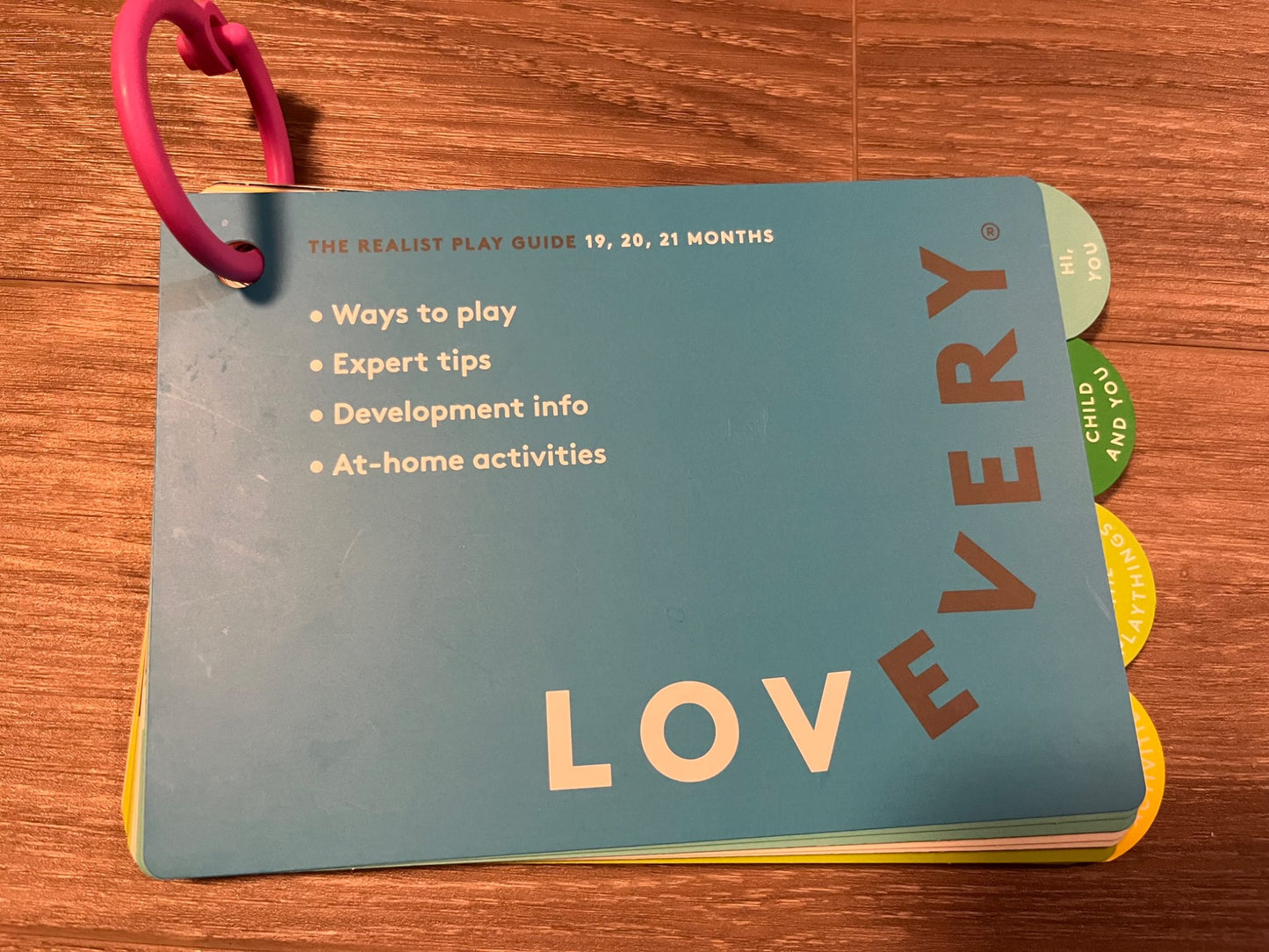 Lovevery “The Realist” Easy to Follow Tips Guide (19-21M)