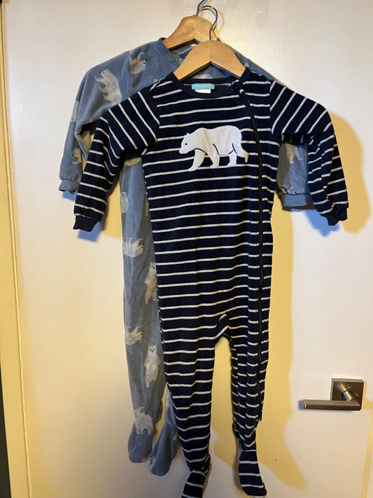 Fleece Polar Bear PJ Set (2), Kids 3T