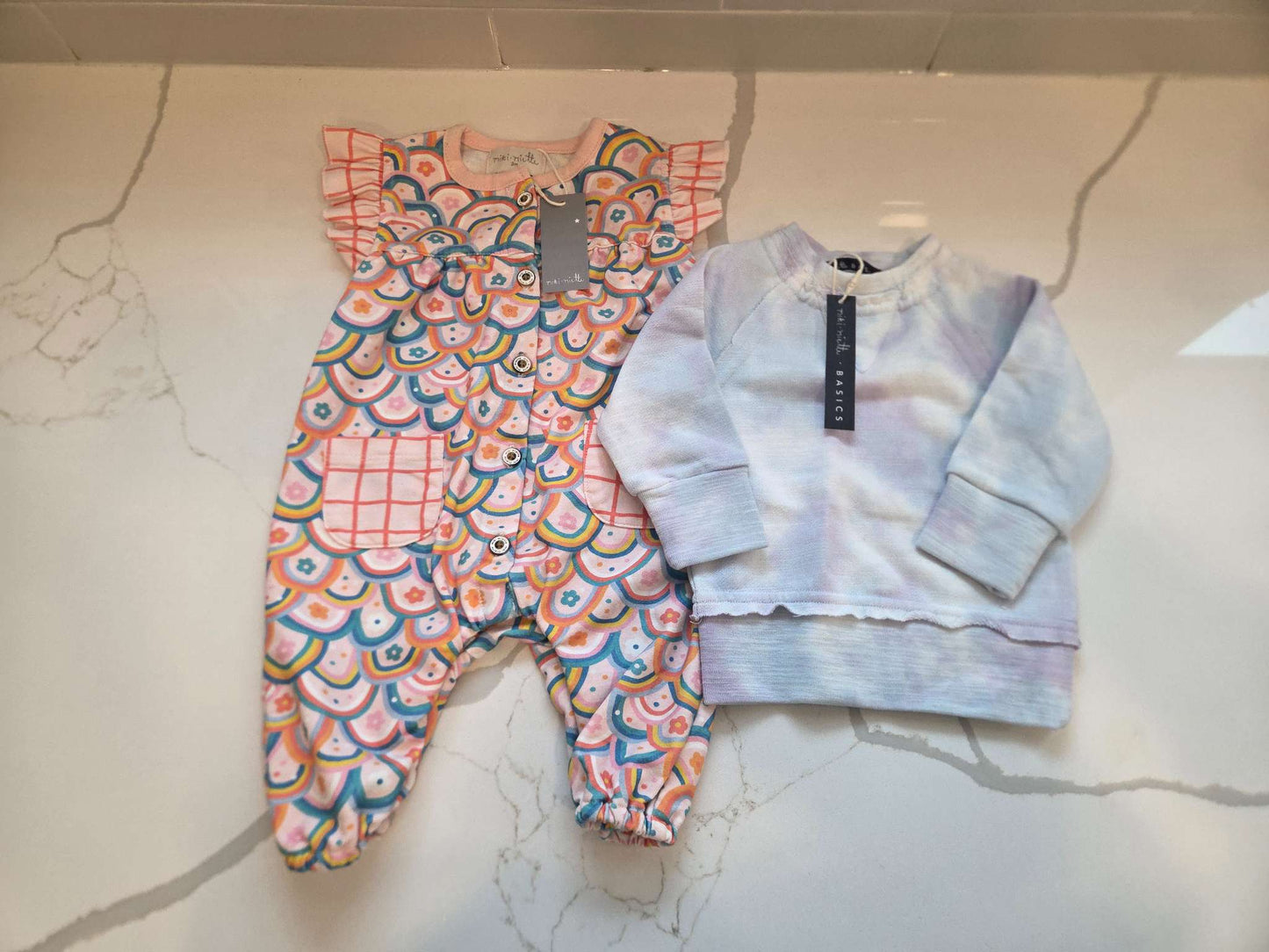 Miki Miette 3m Jumpsuit & Sweater , Kids 3 Month (0-3M)