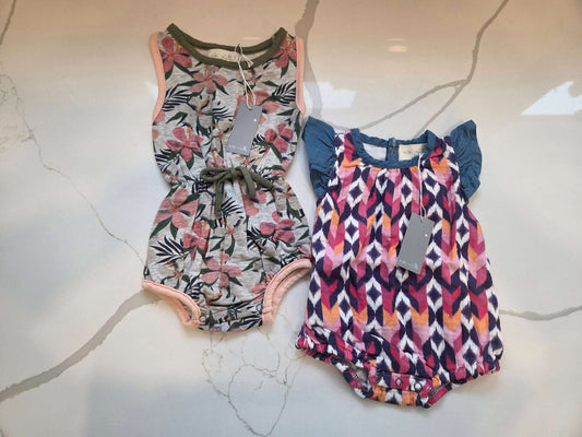 Miki Miette 3m Romper Bundle, Kids 3 Month (0-3M)