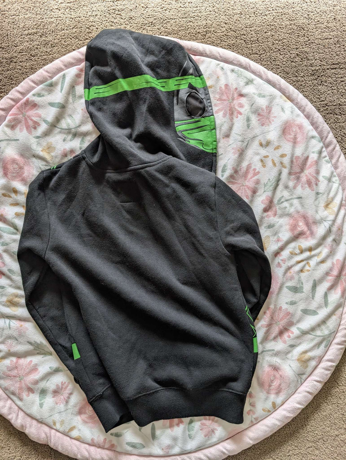 Ninja full zippered hoodie , Kids 7