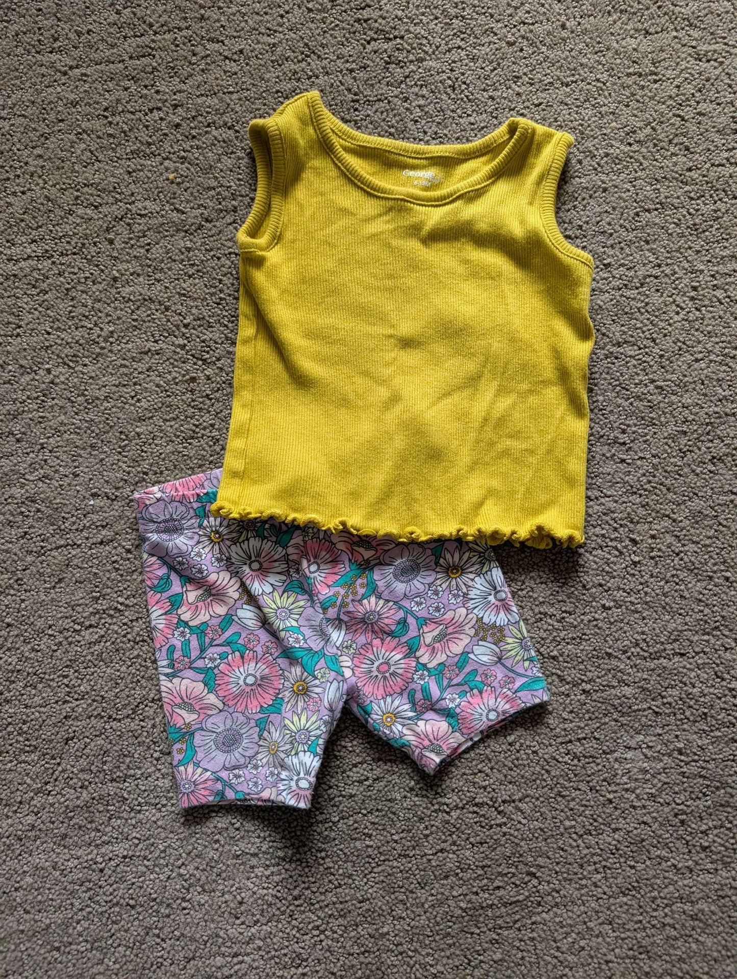 6-12 month George girls summer outfit, Kids 12 Month (9-12M)