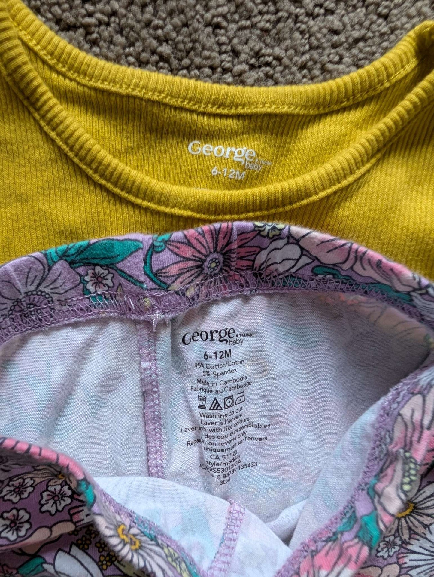 6-12 month George girls summer outfit, Kids 12 Month (9-12M)