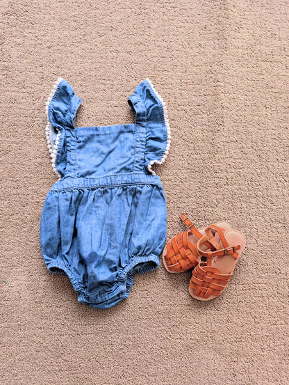 Girls 12-18 month, Old Navy romper and sandals, Kids 18 Month (12-18M)