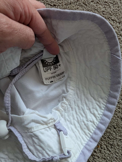Puffin Gear 6 month purple sun hat