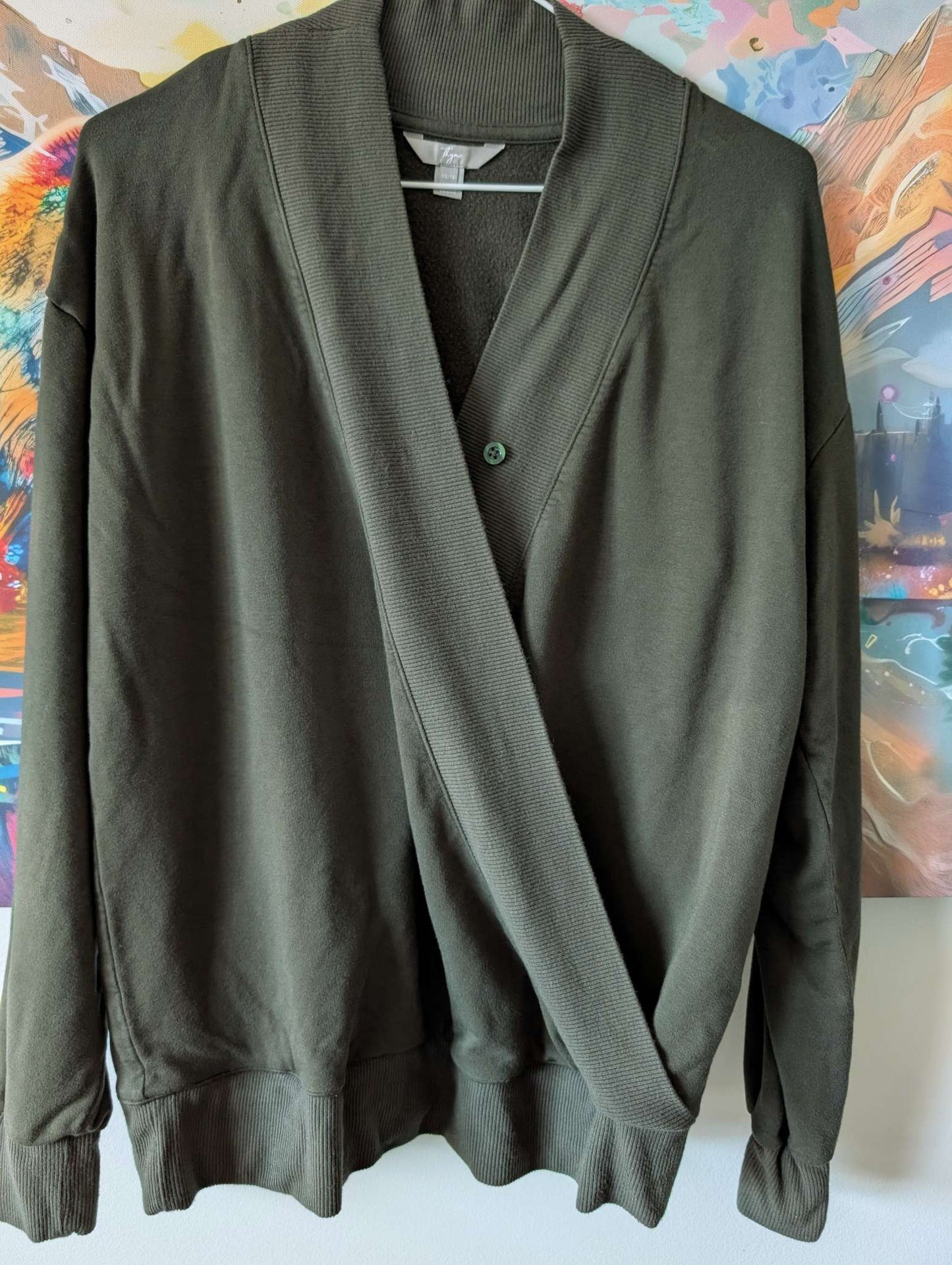 Forest green XS Thyme nursing sweater, Maternity XS (0-2)