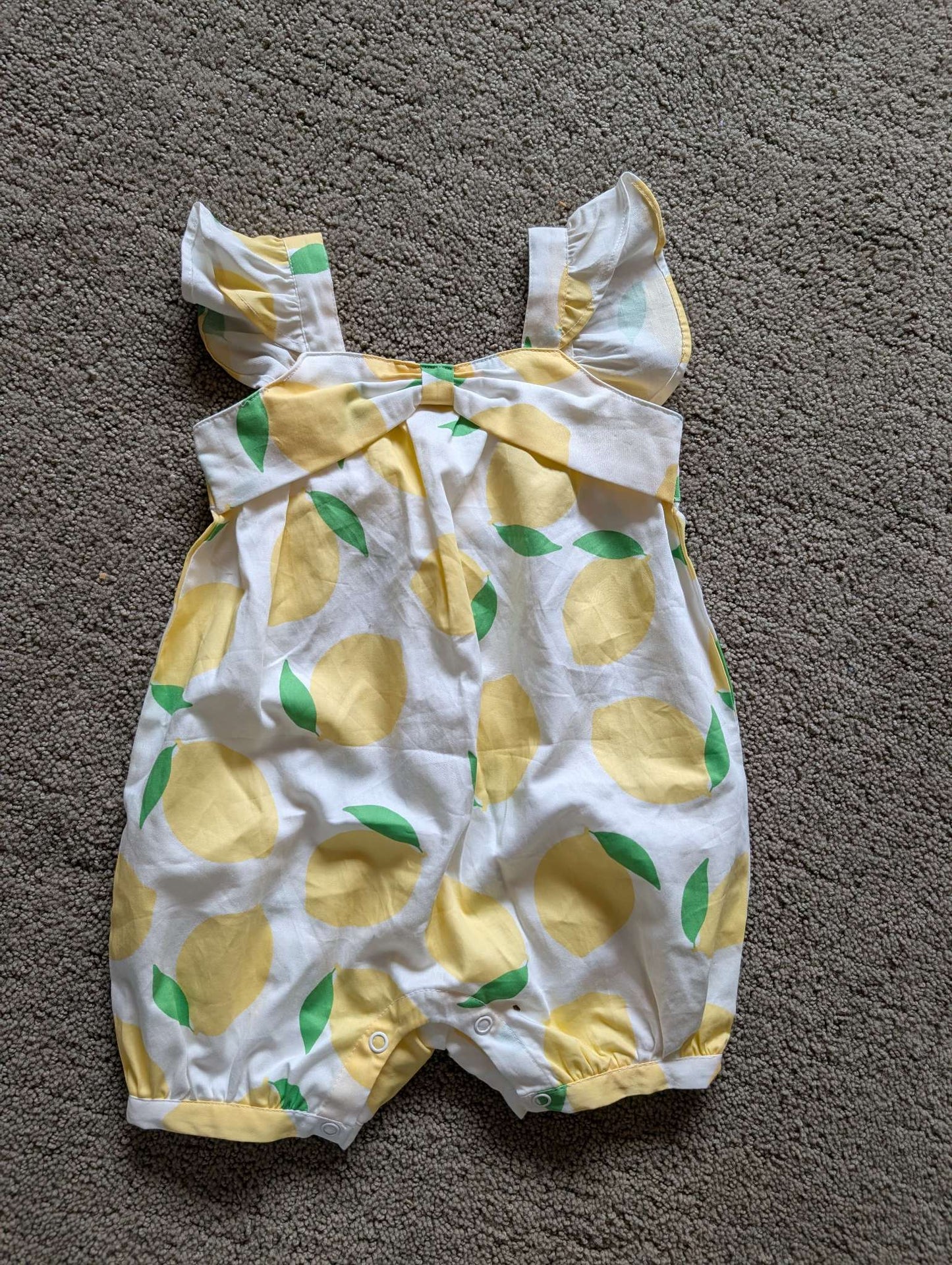 12-18 month Lemon pattern romper, Kids 18 Month (12-18M)