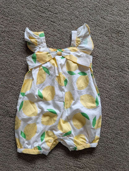 12-18 month Lemon pattern romper, Kids 18 Month (12-18M)