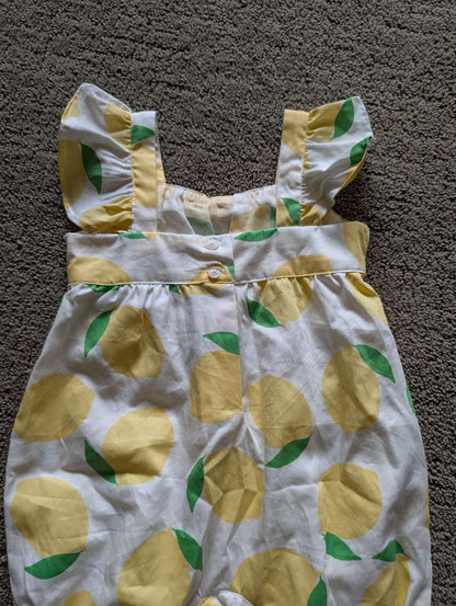 12-18 month Lemon pattern romper, Kids 18 Month (12-18M)