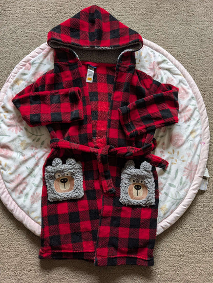 Soft plaid Pekkle house coat size 10/12, Kids 10