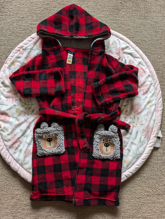 Soft plaid Pekkle house coat size 10/12, Kids 10