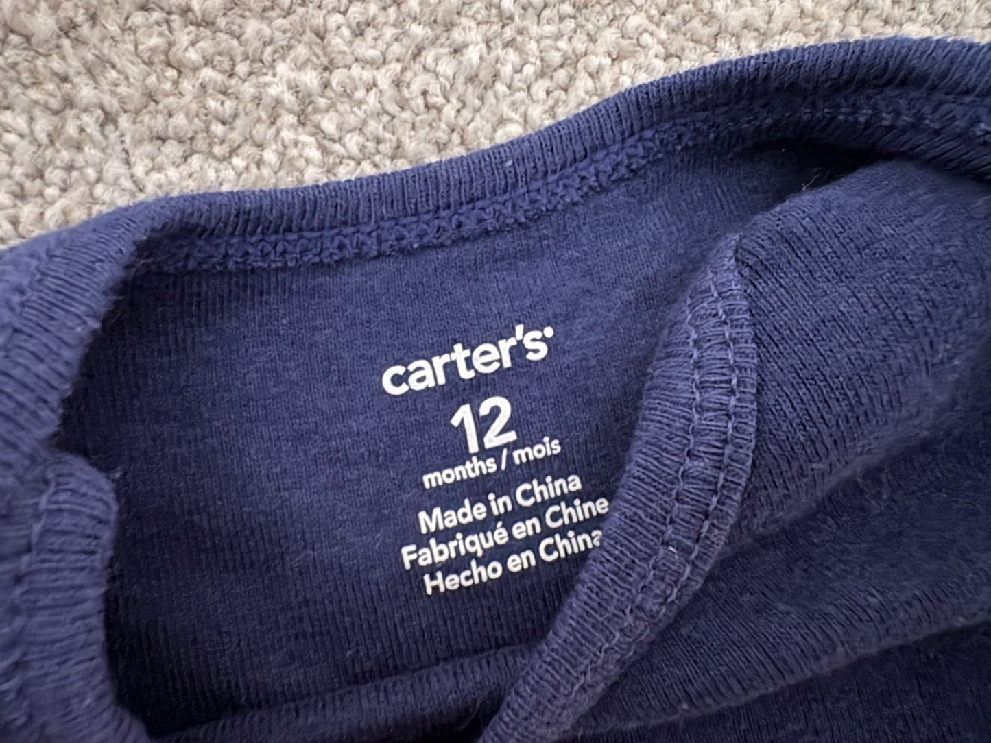Carter’s Graphic Bodysuits, 3 Pieces (Auntie, Mommy, Daddy), 12 months, Kids 12 Month (9-12M)