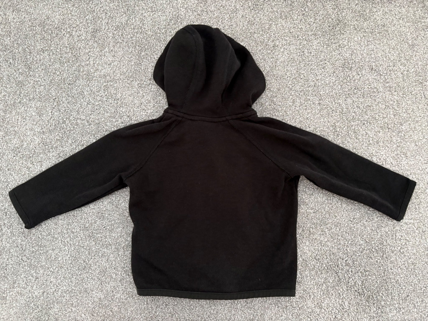Gap Fit Zip Front Hoodie, Black, 6-12 months , Kids 12 Month (9-12M)
