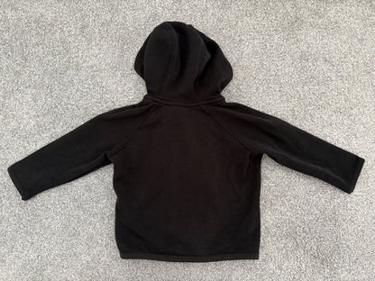 Gap Fit Zip Front Hoodie, Black, 6-12 months , Kids 12 Month (9-12M)