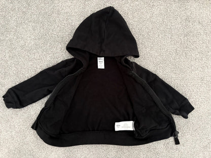 Carter’s Baby French Terry Zip-Up Hoodie, Black, 18 months, Kids 18 Month (12-18M)