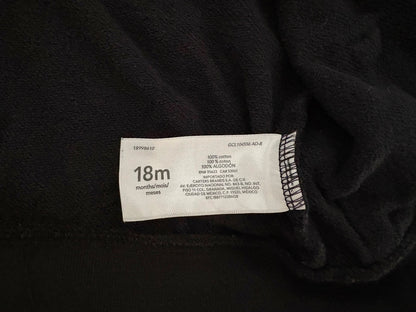 Carter’s Baby French Terry Zip-Up Hoodie, Black, 18 months, Kids 18 Month (12-18M)