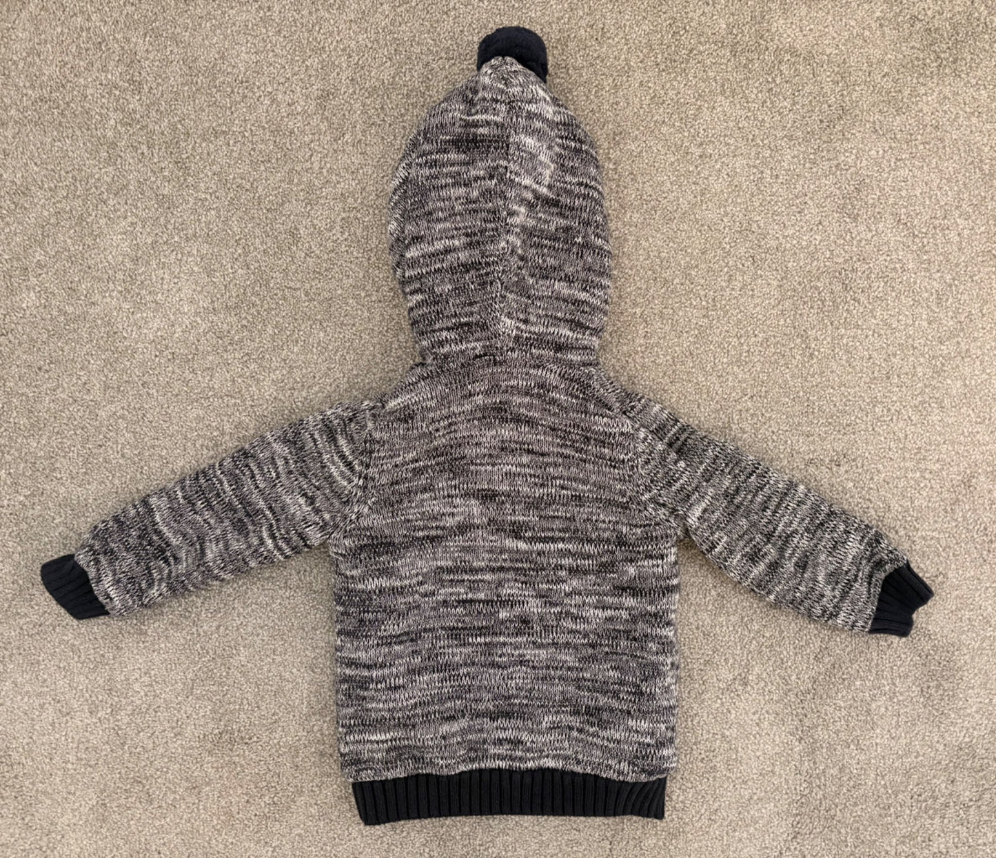 Seed Heritage Baby Boy's Mixy Faux Shearling-Lined Cardigan, Navy, 12-18 Months, Kids 18 Month (12-18M)
