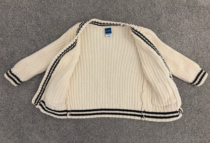 Old Navy Button-Front Knit Cardigan Sweater, Cream, 12-18 months, Kids 18 Month (12-18M)