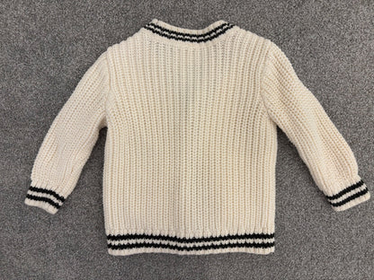 Old Navy Button-Front Knit Cardigan Sweater, Cream, 12-18 months, Kids 18 Month (12-18M)
