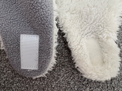 Stonz Fleece Hat, Grey with Pompom, 0-6 months