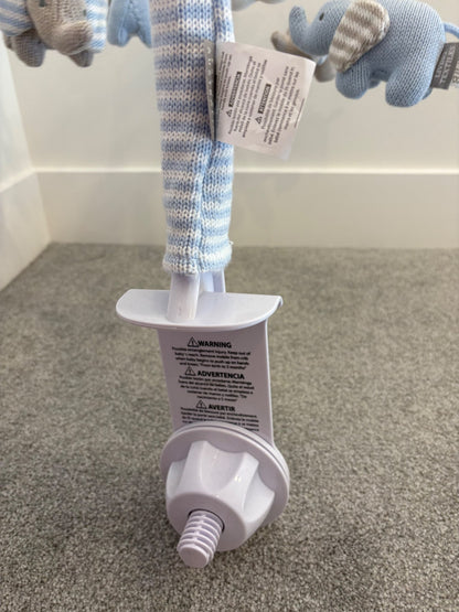 Living Textiles Knitted Musical Mobile - Mason Elephant