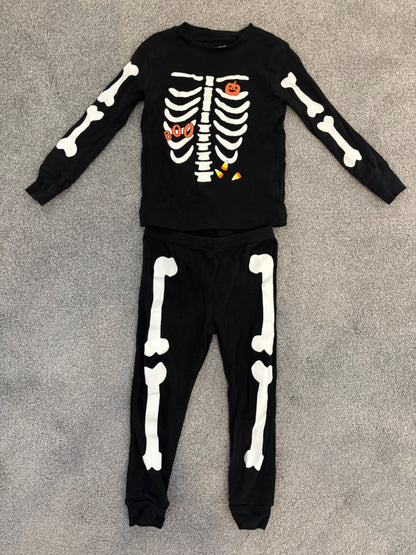Carter’s Child of Mine Toddler 2-Piece Glow Halloween Skeleton Pajamas, 2T, Kids 2T