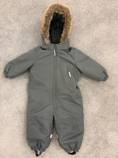 H&M Baby Water-Repellent Snowsuit, Green, 9-12 months, Kids 12 Month (9-12M)