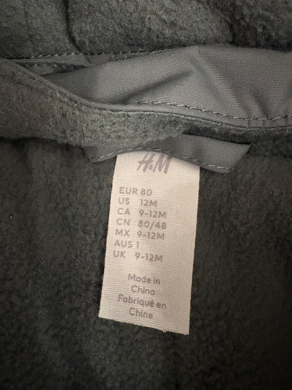 H&M Baby Water-Repellent Snowsuit, Green, 9-12 months, Kids 12 Month (9-12M)