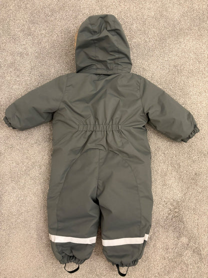 H&M Baby Water-Repellent Snowsuit, Green, 9-12 months, Kids 12 Month (9-12M)