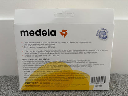 Medela Quick Clean Micro-Steam Bags, 5 Bags in Box, New in Box