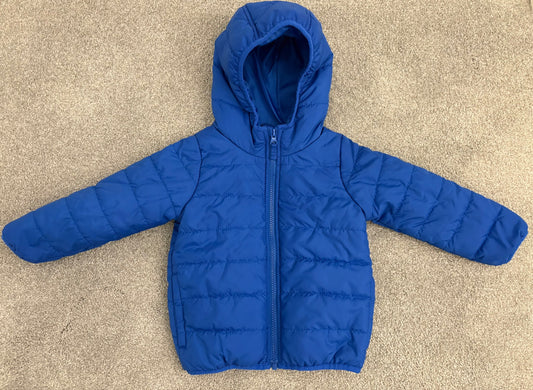 Carter’s Toddler Packable Puffer Jacket, Blue, 2T, Kids 2T