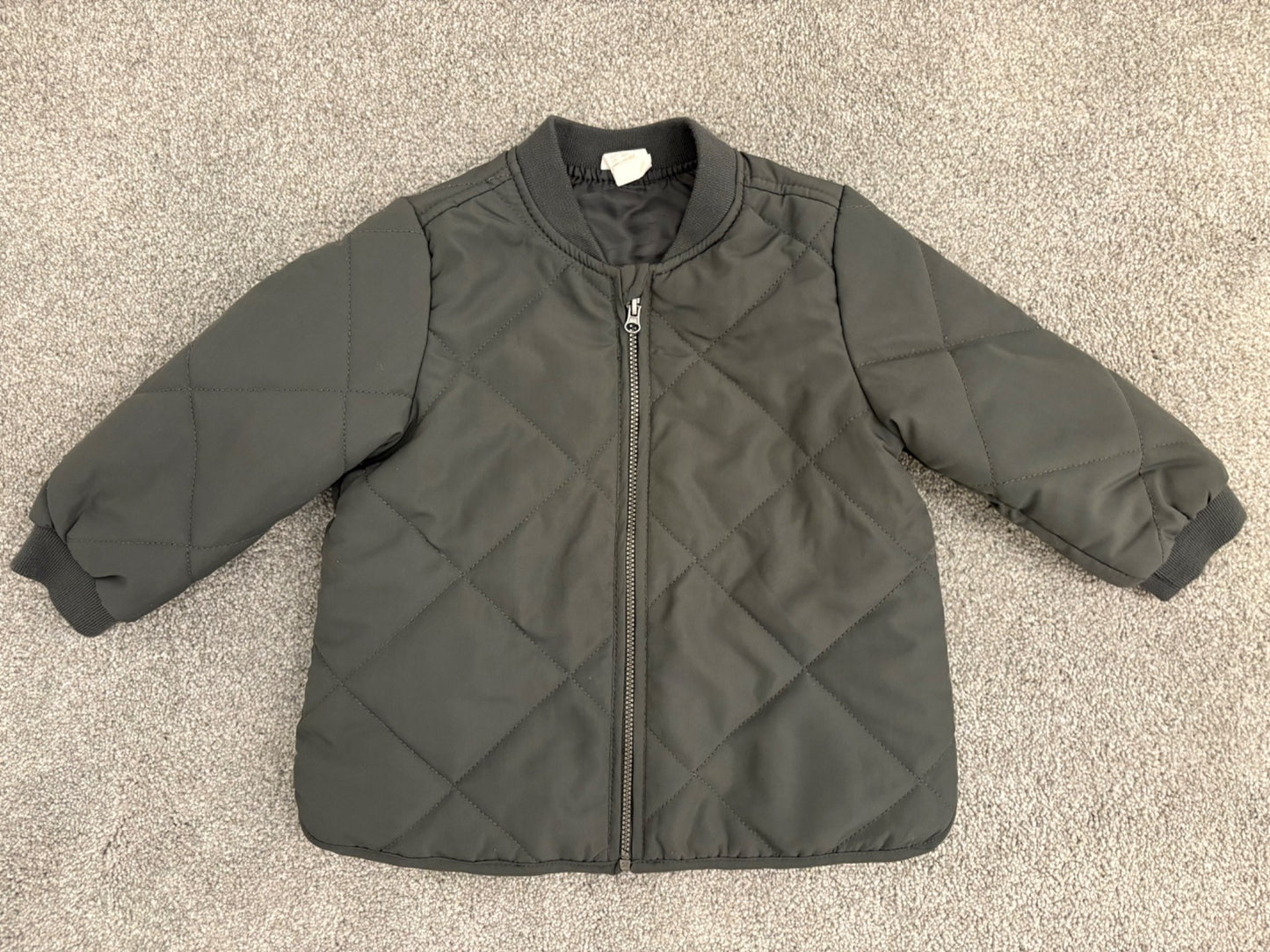 H&M Toddler Quilted Jacket, Grey, 12-18 months, Kids 18 Month (12-18M)