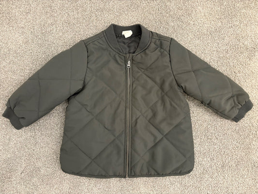 H&M Toddler Quilted Jacket, Grey, 12-18 months, Kids 18 Month (12-18M)