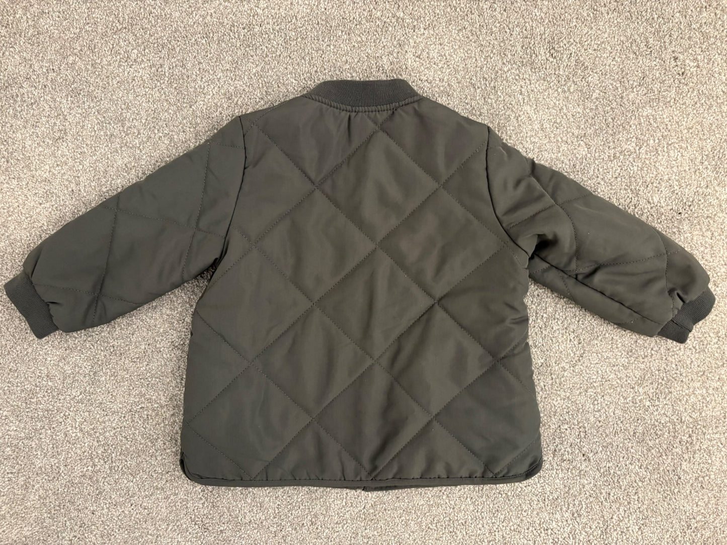H&M Toddler Quilted Jacket, Grey, 12-18 months, Kids 18 Month (12-18M)