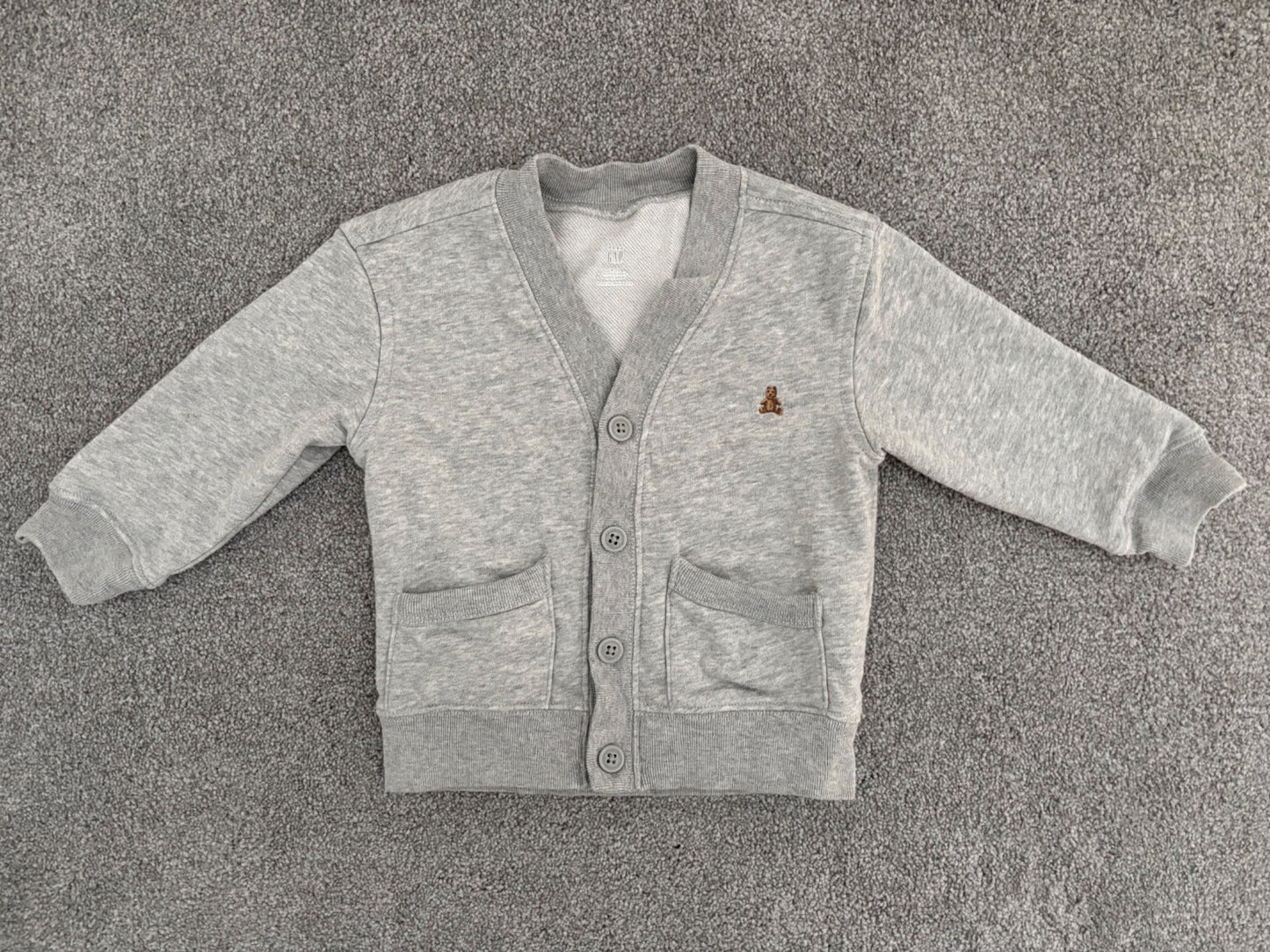 Gap Baby 3-Piece Outfit Set, Heather Light Grey, 18-24 months, Kids 24 Month (18-24M)