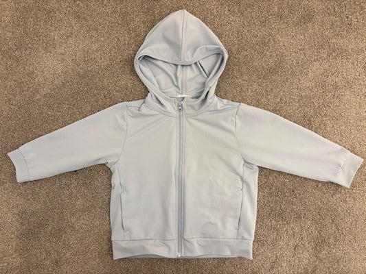 Uniqlo Baby AIRism UV Protection Full-Zip Hoodie, Light Blue, 18-24 months, Kids 24 Month (18-24M)