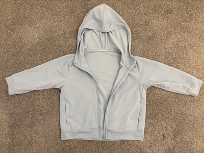 Uniqlo Baby AIRism UV Protection Full-Zip Hoodie, Light Blue, 18-24 months, Kids 24 Month (18-24M)