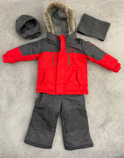 Carter’s Toddler 2-Piece Snowsuit With Hat And Neck Warmer, 2T, Kids 2T