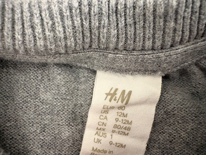 H&M 2-Pack Cotton Cardigans, Beige/Grey, 9-12 months, Kids 12 Month (9-12M)